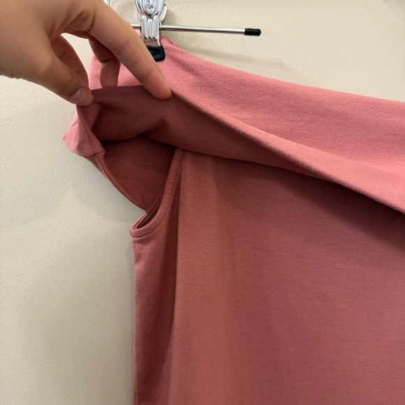 Aerie NWT Chill Up Off The Shoulder Top Mauve pink size medium modal - Picture 5 of 9